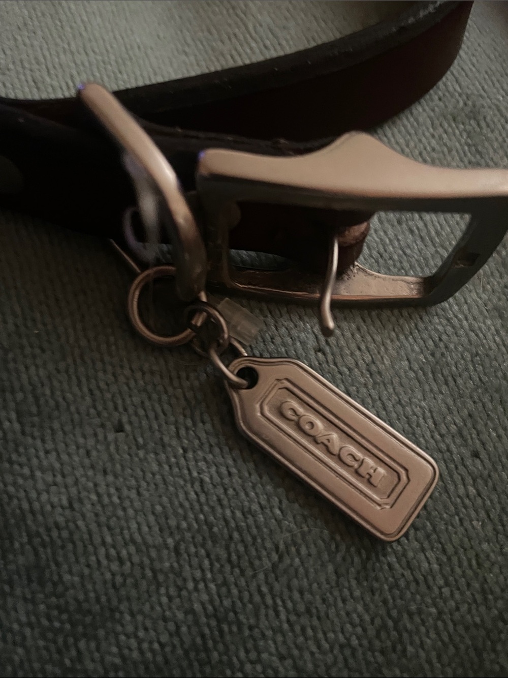 Coach Brown Leather small dog collar - Picture 3 of 4